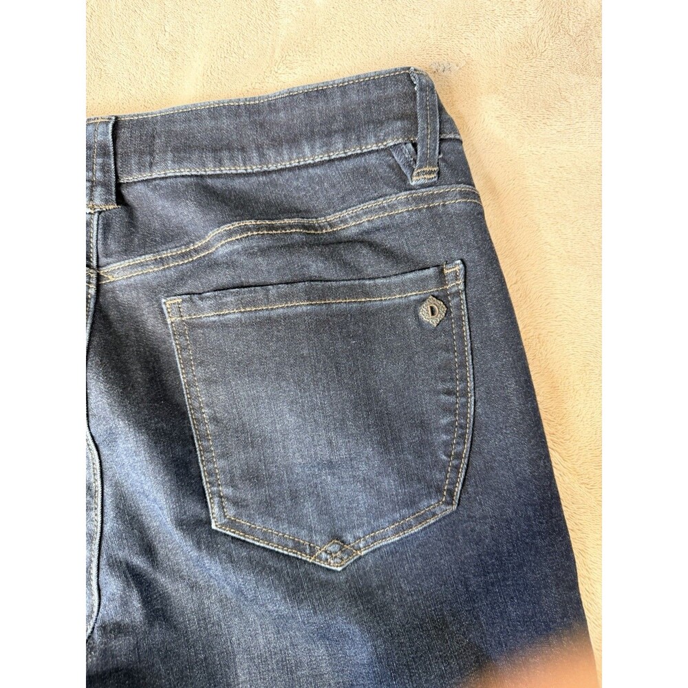 Democracy Jeans AB Solution Womens 10 Blue Dark Wash Skinny Leg High Rise - Picture 9 of 12